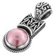 1 5/8" 925 Silver Pink Mabe Pendant