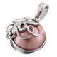 1" 925 Silver Pink Mabe Pearl Butterfly Pendant