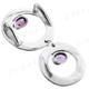 1 7/8" 925 Silver Amethyst Pendant