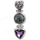1 9/16" 925 Silver Amethyst Freshwater Pearl Pendant