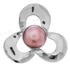 1 5/16" 925 Silver Pink Mabe Pearl Pendant
