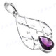 1 7/16" 925 Silver Amethyst Pendant
