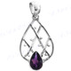 1 7/16" 925 Silver Amethyst Pendant