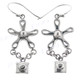 1 7/16" 925 Silver Art French Wires Earrings