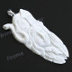 3 3/8" 925 Silver Buffalo Bone Carving Elephant Goddess Pendant
