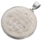 2 1/16" 925 Silver Buffalo Bone Carving Indian Pendant