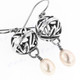 1" 925 Silver Freshwater French Wires Earrings