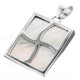 925 Silver Mother Of Pearl Shell White Pendant