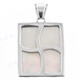 925 Silver Mother Of Pearl Shell White Pendant