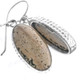 13/16" 925 Silver Botswana Agate French Wires Earrings