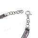 925 Silver Mabe Pearl Wheat Lobster 8 1/2" Lobster Claw Lock Chain Bracelet