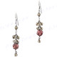 1 3/16" 925 Silver Champagne French Wires Earrings
