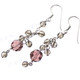 1 3/16" 925 Silver Champagne French Wires Earrings