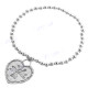 925 Silver Heart 7" Bracelet