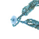 Mother Of Pearl Paua Abalone Seed Beads Shell 17" Turquoise Necklace