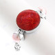 925 Silver Genuine Red Coral Pink Mabe Pearl 7" Bracelet