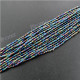 Glass Seed Beads 18" Peacock Bronze Necklace