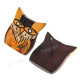 7/8" Wood Owl Post Earrings