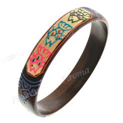 Fish Brown Bangle Bracelet