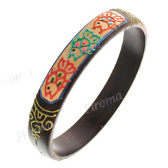 Fish Brown Bangle Bracelet