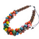 Wooden Seed Beads 19" Necklace