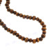 Wooden Painted Beads African 27" Yellow Black Necklace