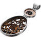 2 3/4" 925 Silver Coconut Shell Cone Shell Pendant