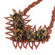 Seed Beads Tiger Eye 21" Brown Necklace