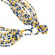 Seed Beads Carnelian Quartz 15" Blue Necklace Pendant