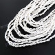 Glass Seed Beads 19" White Necklace