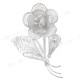 1 3/4" 925 Silver Flower Brooche