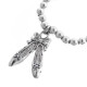 925 Silver Ballet Dance Ballerina Beaded Sterling Charm Bracelet, 7"