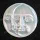 Cabochon Mother Of Pearl Face Moon Sun 13/16"(21mm)