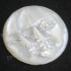 Cabochon Mother Of Pearl Face Moon Sun 13/16"(21mm)