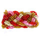 Seed Beads 7" Cream Gold Bracelet