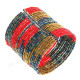 Glass Seed Beads 8" Peacock Bronze Cuff Bracelet