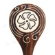 Resin Wood Flower Brown Hairpin