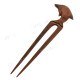 Wood Dolphin Brown Hairpin