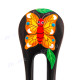 Wood Butterfly Yellow Brown Hairpin