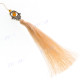 2mm Seed Beads Nylon 30" Beige Cream Necklace Pendant