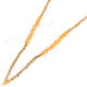 2mm Seed Beads Nylon 30" Beige Cream Necklace Pendant