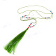 Beads Nylon 32" Green Blue Necklace Pendant
