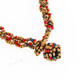 Seed Beads 24" Peacock Copper Necklace Pendant