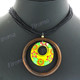 Wood Ethnic 18" Wires Necklace Earring