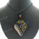 Wood Tribal 20" Black Necklace