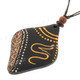 Wood Tribal 20" Black Necklace