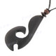 Wood Maori 20" Black Necklace