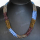 Seed Beads 24" Peacock Bronze Necklace