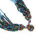 Seed Beads 24" Peacock Bronze Necklace