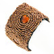 Glass Seed Beads 7 1/2" Bronze Brown Bracelet